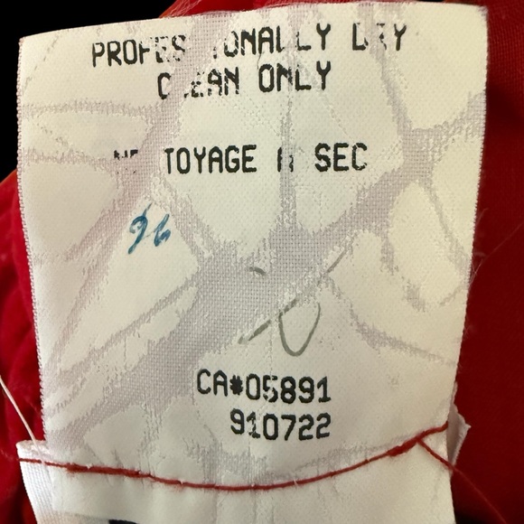 Vtg 80s Lanz Red Velvet Tartan Plaid Taffeta Holiday Formal Party Gown Dress 10 - Picture 9 of 14